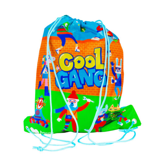 Cool Gang Happy Color worek Cool Gang do wykorzystania w szkole na kapcie lub w podróży, na szkolne wycieczki