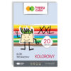 Blok techniczny HAPPY COLORS Kolorowy XXL 20 kolorów A3 do rysowania, wycinania i składania