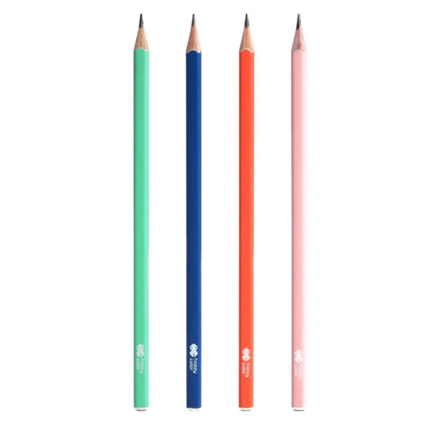 Ołówek drewniany HAPPY COLOR Trendy o ergonomicznym kształcie, twardości HB