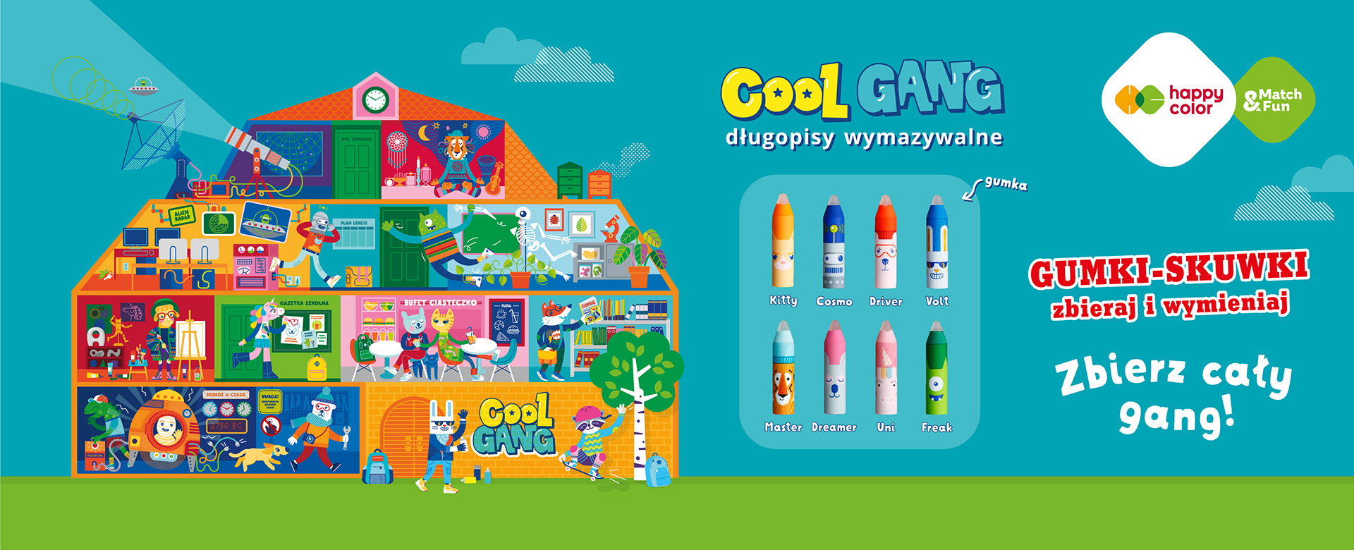 Happy Color gumki-skuwki Cool Gang