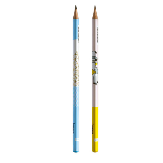Ołówek drewniany HAPPY COLOR Style o ergonomicznym kształcie, twardości HB