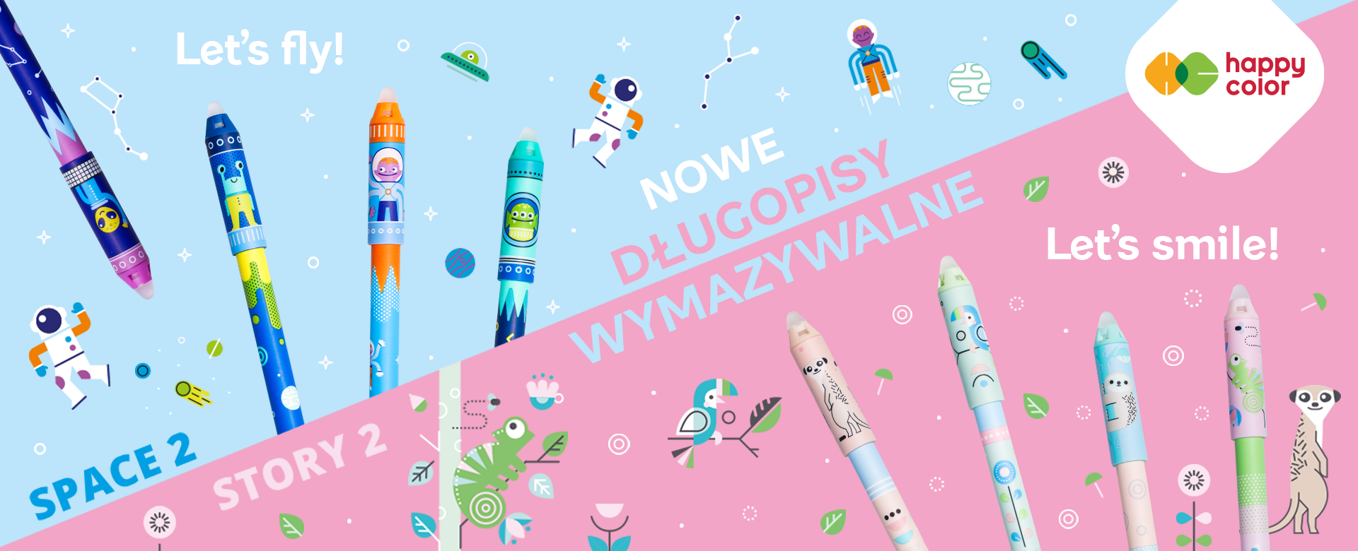 Długopisy Space Story
