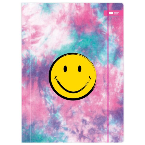 Teczka kartonowa HAPPY COLOR Smile z gumką A4 do przechowywania dokumentów i prac szkolnych