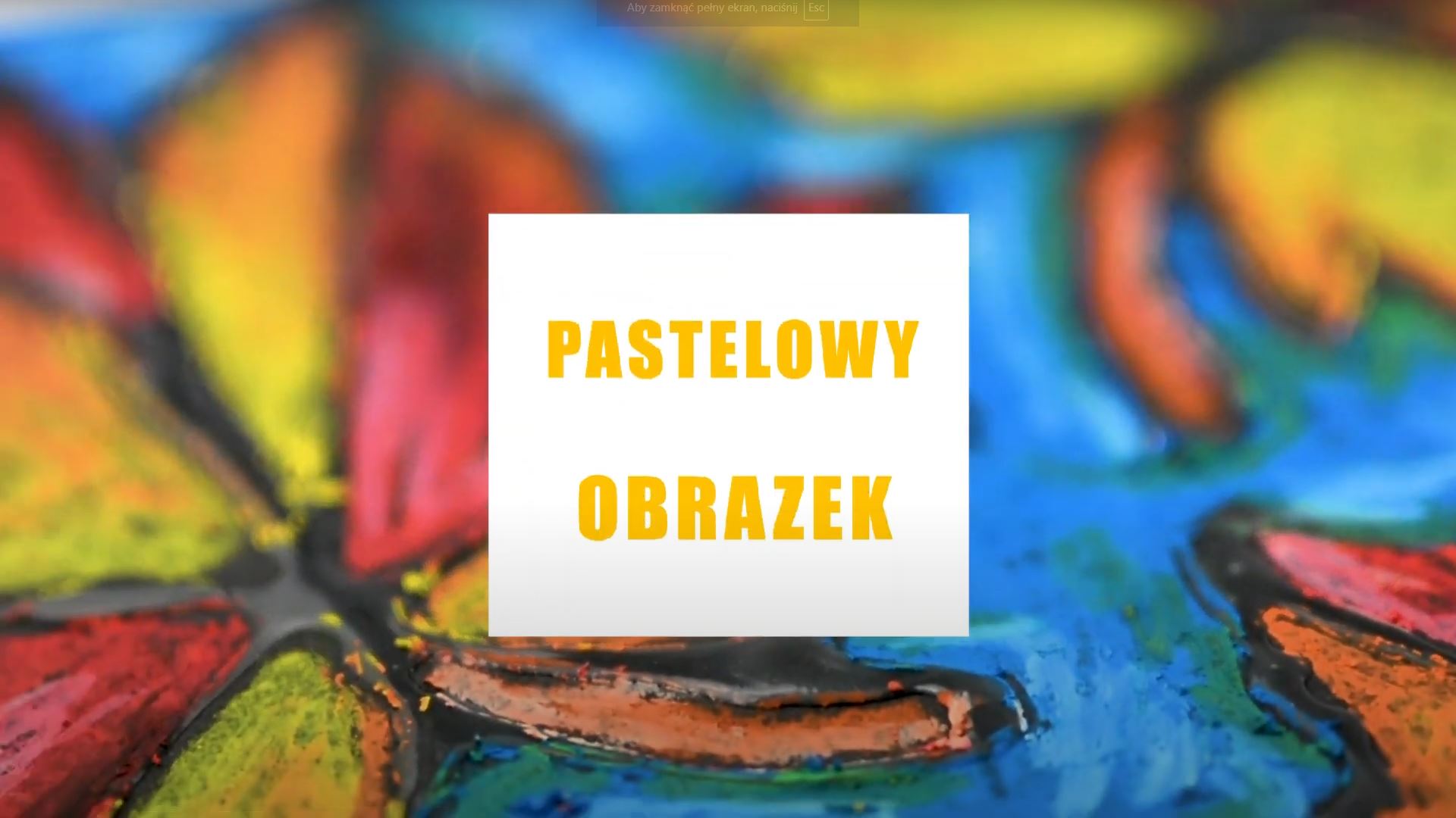 Pastelowy obrazek z użyciem kleju i pasteli olejnych Happy Color