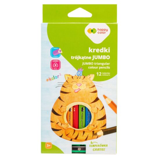 Kredki trójkątne jumbo