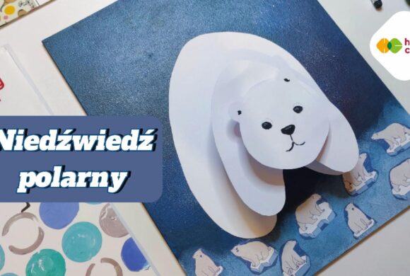 Ruszający się niedźwiedź polarny