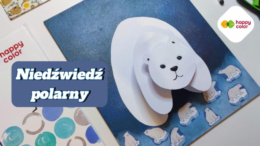 Ruszający się niedźwiedź polarny